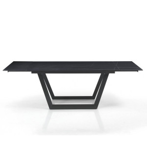 MASA ELEGANTA EXTENSIBILA 160/240CM, RAUL 2, COD 555, STIL MODERN, REALIZATA DIN METAL SI CERAMICA - Img 5