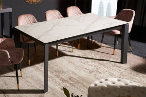 MASA EXTENSIBILA 180/240CM, MODEL X7, CERAMICA/STICLA, ASPECT MARMURA, ARTIM GROUP SELECTION - Img 2