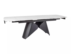 MASA EXTENSIBILA ARMANDO, 160/240 CM, ALB MAT/NEGRU MAT, DIN CERAMICA SI METAL, SIGNAL - Img 13