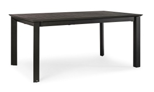 MASA EXTENSIBILA DE GRADINA KONNOR NEAGRA, CONFECTIONATA DIN ALUMINIU, STIL MODERN