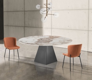 MASA EXTENSIBILA DE LUX, BOLLARD GREY, METAL SI CERAMICA 100/160CM, ARTIM GROUP SELECTION - Img 5