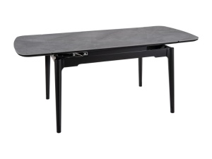 MASA EXTENSIBILA SENTO, 120/180 CM, GRI/NEGRU MAT, DIN CERAMICA SI METAL, STIL MODERN - Img 3