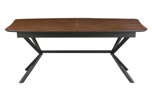 MASA EXTESIBILA DE MARI DIMENSIUNI, GRANDEZZA 180- 270CM, FURNIR LEMN DE NUC SI METAL, ASPECT NUC, ARTIM GROUP SELECTION - Img 4