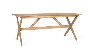 MASA LIVING AVENO 180CM, REALIZATA DIN LEMN DE MINDI, CULOARE NATUR, GINER Y COLOMER - Img 2