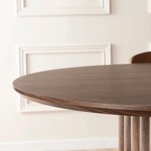 MASA OVALA 200CM, ARTIM MEBLE, REALIZATA DIN MDF, CULOARE NUC, STIL MODERN - Img 5