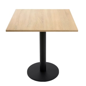 MASA PENTRU CAFENEA, 68x68 CM, STEJAR SONOMA/NEGRU, DIN PAL LAMINAT SI OTEL, ARTIM GROUP SELECTION - Img 5