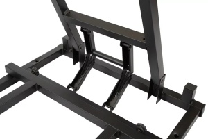 MASA PENTRU CATERING/CONFERINTE 120X80 CM, STEJAR LANCELOT/NEGRU, DIN PAL LAMINAT SI OTEL, ARTIM GROUP SELECTION - Img 3