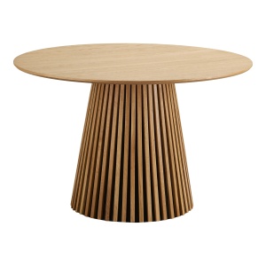 MASA ROTUNDA OSAKA ø120x75 cm, REALIZATA DIN FURNIR SI MDF, CULOARE NATUR, HOUSE NORDIC