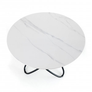MASA SUFRAGERIE 110CM, HULA HOOP, COD 5752, STIL MODERN, REALIZAT DIN METAL SI CERAMICA - Img 3