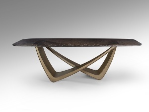 MASA SUFRAGERIE, GENESIS 240CM, METAL SI STICLA, DESIGN MODERN, SCHULLER - Img 6