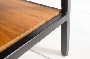 MASUTA DE CAFEA 80CM, FACTORY, DIN LEMN MASIV MANGO, COD 40300, ASPECT INDUSTRIAL - Img 4