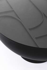 MASUTA DE CAFEA ARCHIE 70X24, NEAGRA, CONFECTIONATA DIN OTEL, STIL MODERN - Img 2