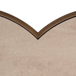 MASUTA DE CAFEA CLOVER, 213233, CONFECTIONATA DIN METAL, LEMN RECICLAT SI TRAVERTIN CERAMIC, BEJ, STIL MODERN - Img 5