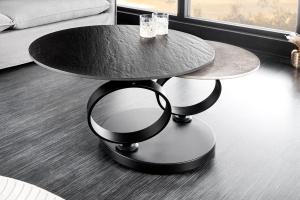 MASUTA DE CAFEA, DANCING RINGS, DIN METAL SI CERAMICA, NEGRU/GRI, ARTIM GROUP SELECTION - Img 3