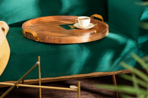 MASUTA DE CAFEA DIN LEMN MASIV MONSOON 39510 STIL VINTAGE - Img 3