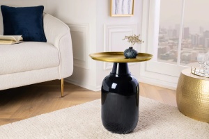 MASUTA DE CAFEA, ELEGANCIA 50CM, DIN METAL NEGRU/AURIU, ARTIM GROUP SELECTION - Img 5