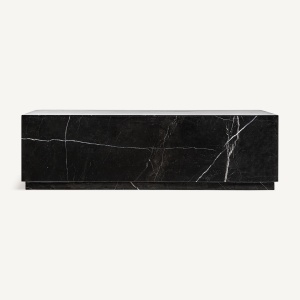 MASUTA DE CAFEA LAIZ 120CM, DIN MARMURA DE CULOARE NEAGRA, DESIGN EXCLUSIVIST, VICAL HOME - Img 2