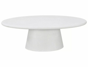 MASUTA DE CAFEA, MAROCCO 120CM, CULOARE GRI DESCHIS, BLAT DIN MDF SI MICROCIMENT, STIL MODERN - Img 3
