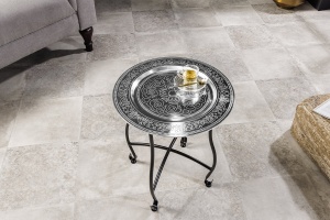 MASUTA DE CAFEA, MARRAKESCH 50CM, DIN METAL, ARGINTIU/NEGRU, ARTIM GROUP SELECTION - Img 7