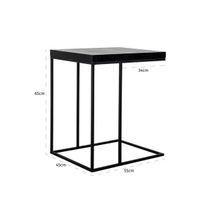 MASUTA DE CAFEA OAKURA, 6519, CONFECTIONAT DIN METAL SI FURNIR DE STEJAR, STIL MODERN - Img 5
