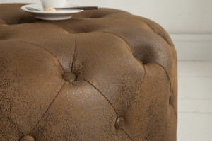 MASUTA DE CAFEA/TABURET 60 cm CHESTERFIELD 39424 STIL VINTAGE - Img 3