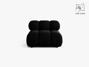 MODUL CANAPEA BELLIS, NEGRU, CU TAPITERIE DN CATIFEA VENUS, MICADONI