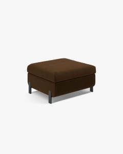 MODUL CANAPEA/COLTAR EXTENSIBIL GLORIA, CIOCOLATIU, 76X92 CM, TAPITAT CU TAPITERIE DIN TEXTIL CATIFEA SALVADOR, MICADONI