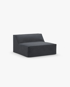 MODUL CANAPEA/COLTAR JODIE, 100X99 CM, GRI ALBASTRU, TAPITAT CU TAPITERIE DIN TEXTIL STRUCTURAT LINS, MICADONI