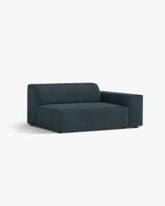 MODUL CANAPEA/COLTAR JODIE, 122X99 CM, PETROL INCHIS, PE DREAPTA, TAPITAT CU TAPITERIE DIN TEXTIL STRUCTURAT LIBERTY, MICADONI - Img 2
