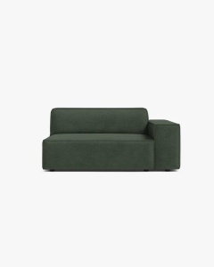 MODUL CANAPEA/COLTAR JODIE, 122X99 CM, VERDE MUSCHI, PE DREAPTA, TAPITAT CU TAPITERIE DIN TEXTIL STRUCTURAT LIBERTY, MICADONI