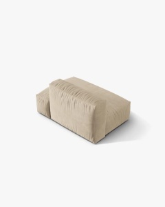 MODUL CANAPEA/COLTAR MARTINA, 133X106 CM, PE DREAPTA, BEJ DESCHIS, TAPITAT CU TAPITERIE DIN TEXTIL CATIFEA VOGUE, MICADONI - Img 3