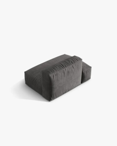 MODUL CANAPEA/COLTAR MARTINA, 133X106 CM, PE STANGA, GRI, TAPITAT CU TAPITERIE DIN TEXTIL CATIFEA VOGUE, MICADONI - Img 3