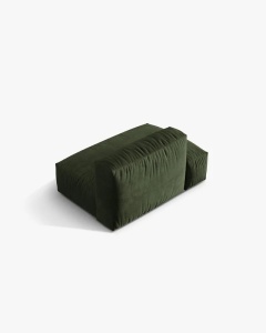 MODUL CANAPEA/COLTAR MARTINA, 133X106 CM, PE STANGA, VERDE, TAPITAT CU TAPITERIE DIN TEXTIL CATIFEA VOGUE, MICADONI - Img 3