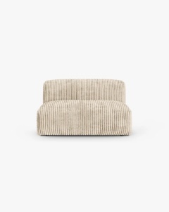 MODUL CANAPEA/COLTAR MARTINA, 76X130 CM, BEJ DESCHIS, TAPITAT CU TAPITERIE DIN TEXTIL CORDOI TILIA, MICADONI