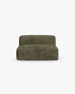 MODUL CANAPEA/COLTAR MARTINA, 76X130 CM, VERDE MUSCHI, TAPITAT CU TAPITERIE DIN TEXTIL CORDOI TILIA, MICADONI