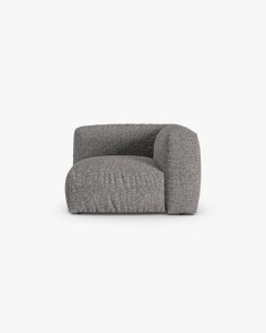 MODUL CANAPEA/COLTAR MARTINA, 76X98 CM, GRI GRAFIT, TAPITAT CU TAPITERIE DIN TEXTIL BOUCLE MONET, MICADONI