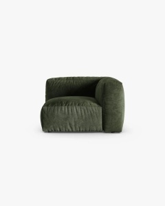 MODUL CANAPEA/COLTAR MARTINA, 76X98 CM, VERDE, TAPITAT CU TAPITERIE DIN TEXTIL CATIFEA VOGUE, MICADONI