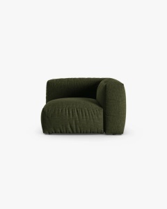 MODUL CANAPEA/COLTAR MARTINA, 76X98 CM, VERDE, TAPITAT CU TAPITERIE DIN TEXTIL STRUCTURAT BOSTON, MICADONI