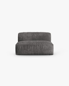 MODUL CANAPEA/COLTAR MARTINA, 90X132 CM, GRI, TAPITAT CU TAPITERIE DIN TEXTIL CATIFEA VOGUE, MICADONI