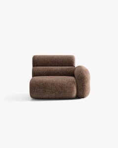 MODUL CANAPEA/COLTAR NEO, PE DREAPTA, MARO, 110X100 CM, TAPITAT CU TAPITERIE DIN TEXTIL CHENILLE SILENCIO, MICADONI