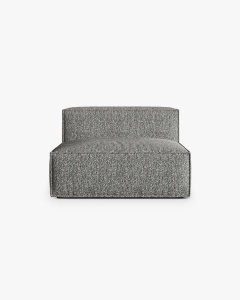 MODUL CANAPEA/COLTAR NURIA GRI GRAFIT, 120X110 CM, TAPITAT CU TAPITERIE DIN TEXTIL BOUCLE MONET, MICADONI