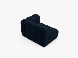 MODUL CANAPEA LUPIN, 114 CM, PE DREAPTA, ALBASTRU ROYAL, CU TAPITERIE DIN TEXTIL CATIFEA SALVADOR, MICADONI - Img 3