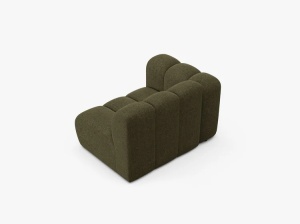 MODUL CANAPEA LUPIN, 114 CM, PE STANGA, VERDE, CU TAPITERIE DIN TEXTIL CHENILLE EDEN, MICADONI - Img 3