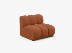 MODUL CANAPEA LUPIN, 90 CM, CARAMIZIU, CU TAPITERIE DIN TEXTIL CHENILLE EDEN, MICADONI - Img 2