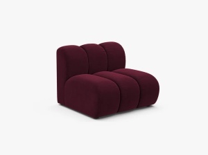 MODUL CANAPEA LUPIN, 90 CM, VISINIU, CU TAPITERIE DIN TEXTIL CATIFEA VENUS, MICADONI - Img 2