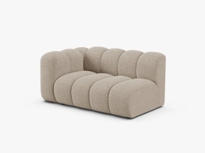 MODUL CANAPEA LUPIN, PE DREAPTA, 144 CM, BEJ INCHIS, CU TAPITERIE DIN TEXTIL CHENILLE EDEN, MICADONI - Img 2
