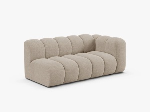 MODUL CANAPEA LUPIN, PE DREAPTA, 173 CM, BEJ DESCHIS, CU TAPITERIE DIN TEXTIL CHENILLE EDEN, MICADONI - Img 2