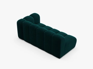 MODUL CANAPEA LUPIN, PE DREAPTA, 173 CM, PETROL INTENS, CU TAPITERIE DIN TEXTIL CATIFEA VENUS, MICADONI - Img 3