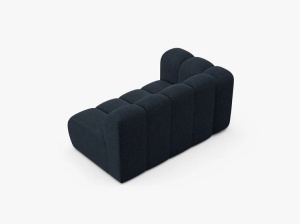 MODUL CANAPEA LUPIN, PE STANGA, 144 CM, ALBASTRU MARIN, CU TAPITERIE DIN TEXTIL CHENILLE EDEN, MICADONI - Img 3