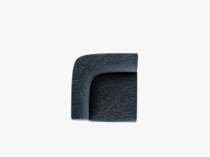 MODUL CANAPEA MILEY, ALBASTRU, CU TAPITERIE DIN TEXTIL CHENILLE HAGA, MICADONI - Img 4